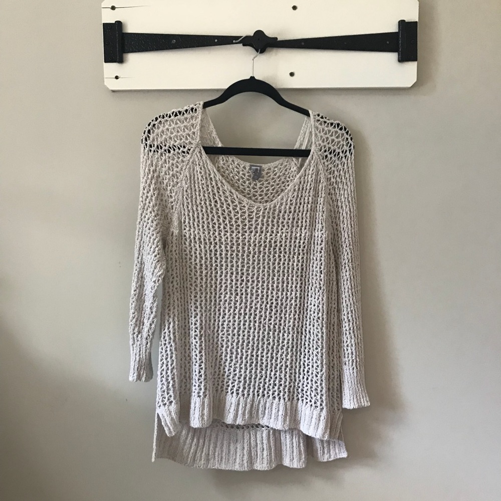 Long-Sleeved Crochet Summer Sweater